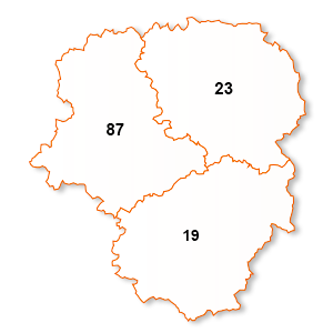 carte de la région Limousin
