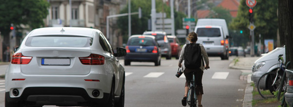 cycliste feu rouge