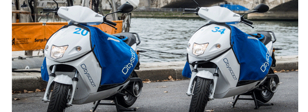 Paris : cityscoot, les scooters électriques en libre service