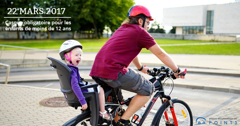 Port du casque obligatoire pour les enfants de moins de 12 ans