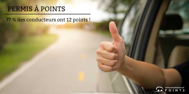 77 % des conducteurs ont 12 points !