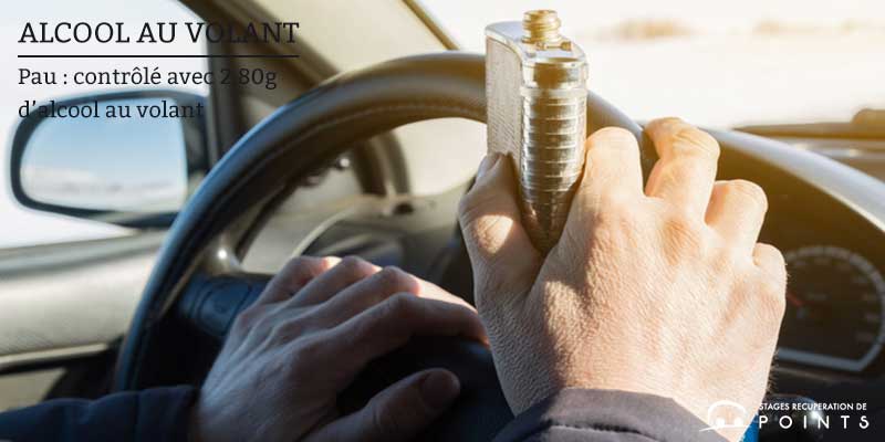 Pau : contrôlé avec 2,80g d’alcool au volant