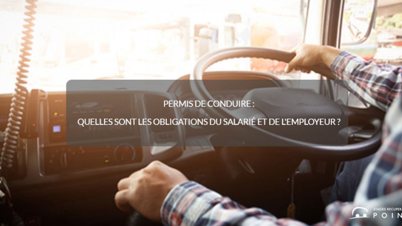 Prise En Charge Stage Récupération De Points Employeur Travail et permis : quelles sont les obligations et l'employeur et du  salarié ?