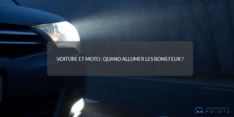 Voiture et moto : quand allumer les bons feux ?